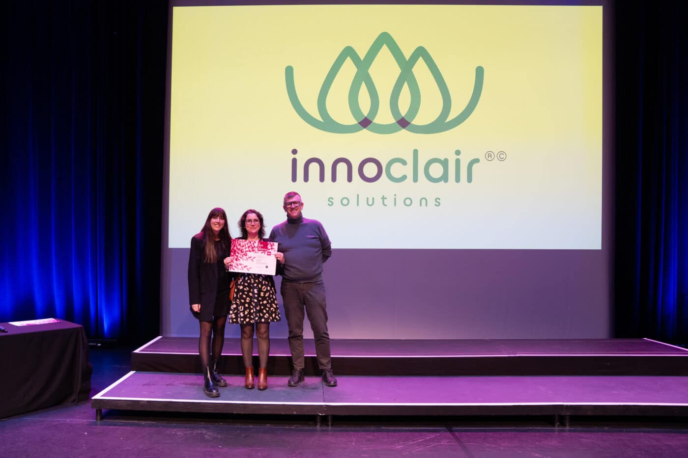 L'équipe innoclair solutions récompensé pour la communication globale